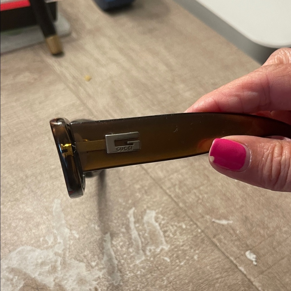 Gucci Tortoiseshell Sunglasses with Silver Accent
